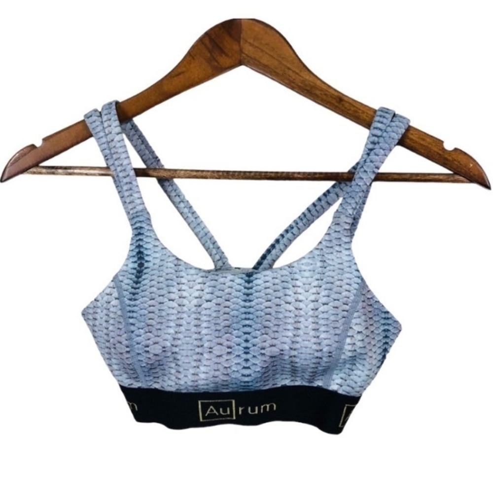 Aurum Grey Patterned Sports Bra size XXS
